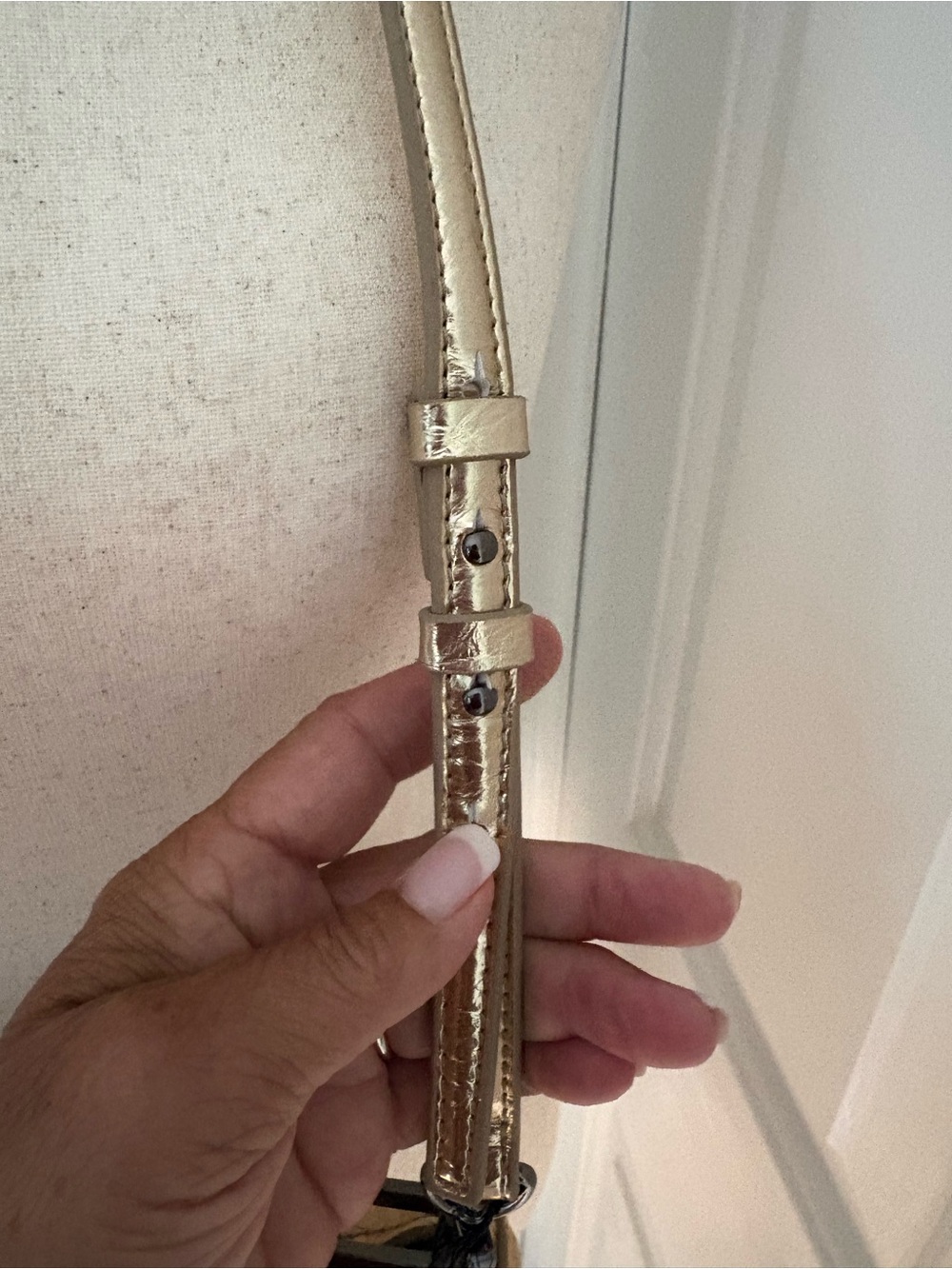 Zara Metallic Gold Mini Two Way Bag - Picture 7 of 13